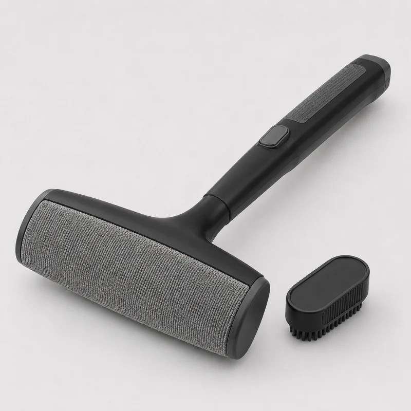 Pet hair remover tool for upholstery and fabric.